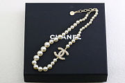 Chanel Pearl Necklace CC Women's Necklace in White - 5