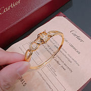 Panthère de Cartier bracelet in yellow gold with emeralds - 5