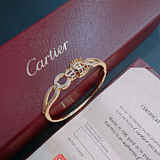 Panthère de Cartier bracelet in yellow gold with emeralds - 4