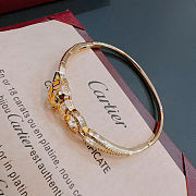 Panthère de Cartier bracelet in yellow gold with emeralds - 3