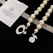 Vivienne Westwood One Row Pearl Drop necklace - 6