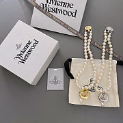 Vivienne Westwood One Row Pearl Drop necklace - 5