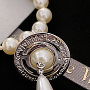 Vivienne Westwood One Row Pearl Drop necklace - 2