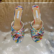 Aquazzura studded sandals in a multi-colored finish - 4
