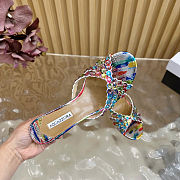 Aquazzura studded sandals in a multi-colored finish - 6