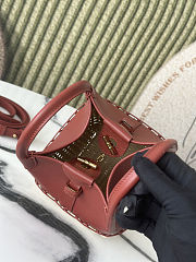 Loro Piana Micro Bale bag in calfskin leather and hand-woven wicker 16*13*13 cm - 2