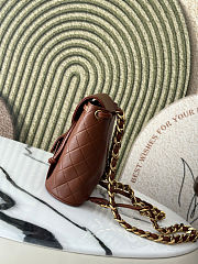 Chanel Vintage Duma backpack in brown leather 21*10*20.5cm - 4