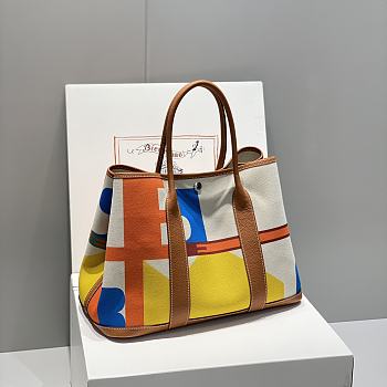 Hermès Toile canvas Garden Party tote bag size 30