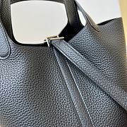 Hermes Picotin Black Silver Bag 18cm  - 6