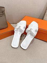 Hermes Oran sandals in white  - 2