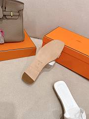 Hermes Oran sandals in white  - 3