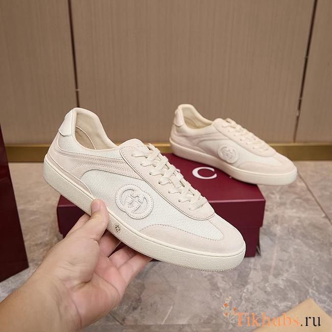 Gucci sneakers in white suede and mesh - 1