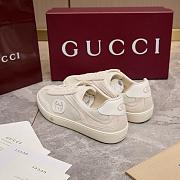 Gucci sneakers in white suede and mesh - 2