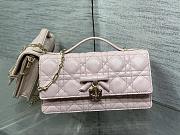  Dior My Dior Mini Bag in Rose Soupir Cannage lambskin size 21 cm - 1