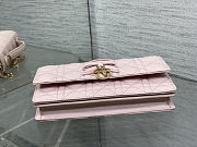  Dior My Dior Mini Bag in Rose Soupir Cannage lambskin size 21 cm - 6