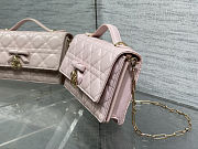  Dior My Dior Mini Bag in Rose Soupir Cannage lambskin size 21 cm - 4
