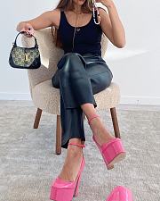 Valentino Tan-Go 155mm Platform Pumps in pink - 4