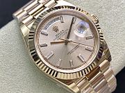 Rolex Day-Date 40 Champagne Dial Diamond watch - 6