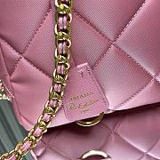 Prada nylon quilted chain bag in a hot pink color 25x24x5cm - 5