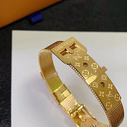 Louis Vuitton mesh bracelet with a belt buckle closure - 6
