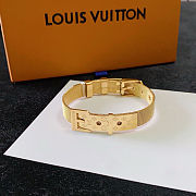 Louis Vuitton mesh bracelet with a belt buckle closure - 3