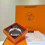 Hermès Clic H bracelet in printed enamel - 4