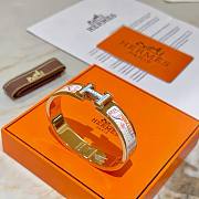 Hermès Clic H bracelet in printed enamel - 2