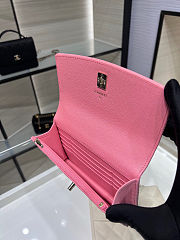 Chanel 25C Mini Flap Bag in pink lambskin leather 14x18x3 cm - 2