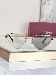 Cartier Panthère rimless cat-eye metal sunglasses - 5