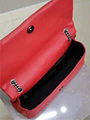 Saint Laurent Jamie bag in red lambskin leather 25x15x7.5 cm - 5