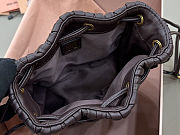 Miu Miu Matelassé nappa leather pouch in dark brown 14x16x7.5 cm - 4