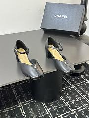 Chanel slingback heels in a black color - 3