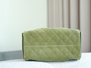 Chanel 25 hobo bag in khaki suede with antique gold hardware 30x26x14 cm - 3