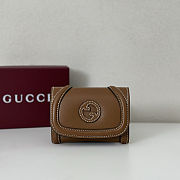 Gucci Blondie leather card case in brown color 11x9 cm - 1