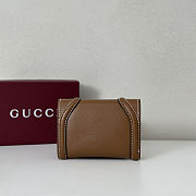 Gucci Blondie leather card case in brown color 11x9 cm - 5