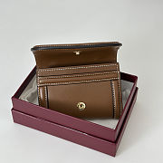 Gucci Blondie leather card case in brown color 11x9 cm - 4