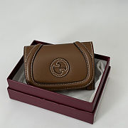 Gucci Blondie leather card case in brown color 11x9 cm - 3