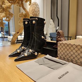 Balenciaga Cagole 90mm ankle boots in black heel 9 cm
