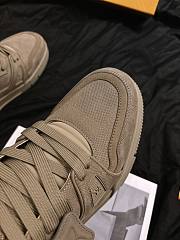Louis Vuitton LV Trainer sneakers in a brown suede - 4