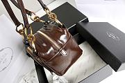 Prada Dangle mini leather top-handle bag 14.5x14x13.5 cm - 6