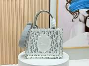 Dioramour Small Dior Book Tote handbag features an embroidered strap 26*8*22cm - 1