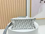 Dioramour Small Dior Book Tote handbag features an embroidered strap 26*8*22cm - 4