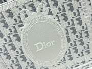 Dioramour Small Dior Book Tote handbag features an embroidered strap 26*8*22cm - 2