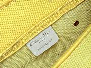 Dior Saddle Bag with Strap Yellow and Red Book Cover Embroidery 24×16×18cm - 2
