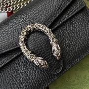  GUCCI DIONYSUS LEATHER SUPER MINI BLACK LEATHER BAG SIZE 16.5cm - 3