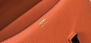 Hermès Constance 18 bag, featuring orange leather with gold hardware  - 6