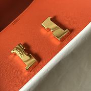 Hermès Constance 18 bag, featuring orange leather with gold hardware  - 5
