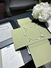 Van Cleef & Arpels Vintage Alhambra necklace, crafted in white gold with 10 mother - 6
