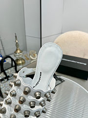Alexander Wang Women's Rexa Cage Slides in white - 5