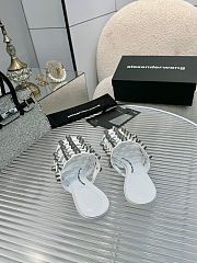 Alexander Wang Women's Rexa Cage Slides in white - 3